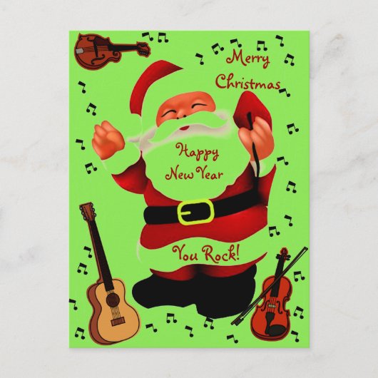 Joyful, Kerstfeest Joy_ Post Kaart (Voorkant)