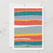 Joyful kerstfeestkleuren 6 Foto Collage Feestdagenkaart (Achterkant)