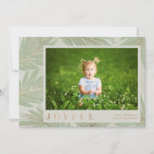 Joyful kerstfoto feestdagenkaart (Voorkant)