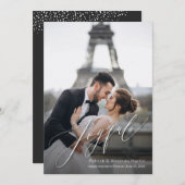 Joyful kerstfoto feestdagenkaart (Voorkant / Achterkant)