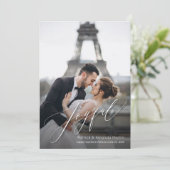 Joyful kerstfoto feestdagenkaart (Staand voorkant)