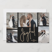 JOYFUL-kerstfoto Feestdagenkaart (Voorkant)