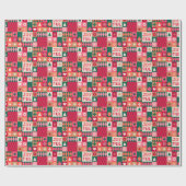 Joyful kerstinpakpapier cadeaupapier (Vlak)