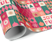 Joyful kerstinpakpapier cadeaupapier (Rol Hoek)