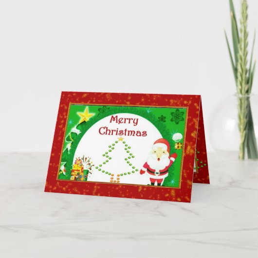 Joyful-kerstkaart Feestdagen Kaart (Voorkant)