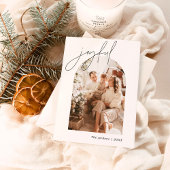 Joyful kerstKaart | Fotovakantie-Kaart in Arching Bedankkaart