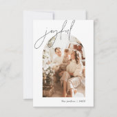 Joyful kerstKaart | Fotovakantie-Kaart in Arching Bedankkaart (Voorkant)