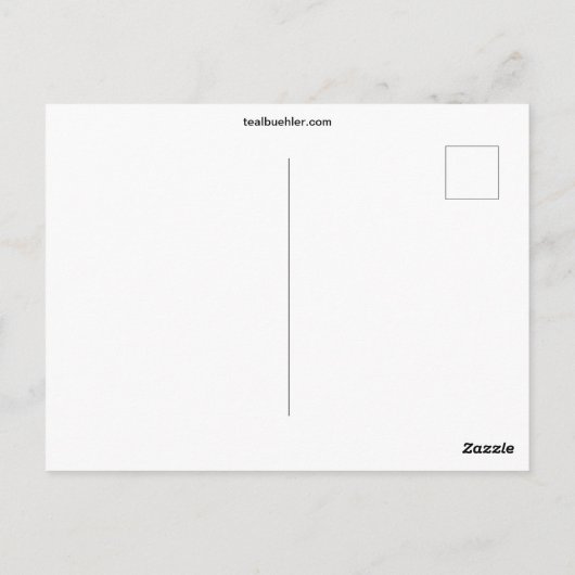 Joyful Kerstmis Briefkaart (Achterkant)