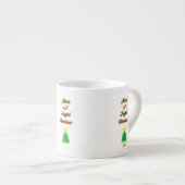 Joyful Kerstmis Espresso Mok (Voorkant rechts)