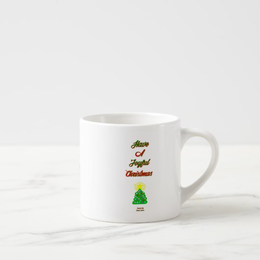 Joyful Kerstmis Espresso Mok (Rechts)