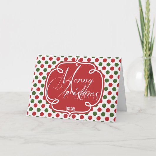 Joyful Kerstmis Feestdagen Kaart (Voorkant)