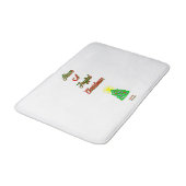 Joyful Kerstmis Medium Bath Mat (Gekanteld)