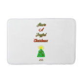 Joyful Kerstmis Medium Bath Mat (Voorkant)