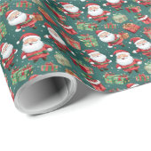 Joyful Kerstmisthema wrap Cadeaupapier (Rol Hoek)