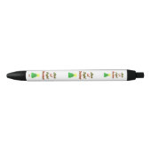 Joyful kerstpen zwarte inkt pen (Voorkant)