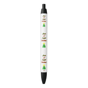Joyful kerstpen zwarte inkt pen