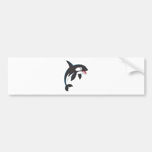 Joyful Killer Whale Bumpersticker (Voorkant)