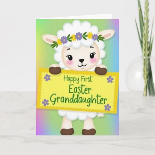 Joyful Lamb Milestone Card Kaart (Voorkant)