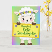 Joyful Lamb Milestone Card Kaart (Gele Bloem)