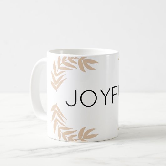 Joyful Leaves Koffiemok (Voorkant links)