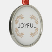 Joyful Leaves Metalen Ornament (Rechts)