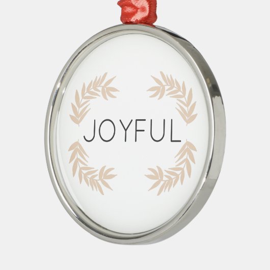 Joyful Leaves Metalen Ornament (Links)
