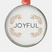 Joyful Leaves Metalen Ornament (Voorkant)