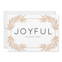 Joyful Leaves Paper Holiday Kaart