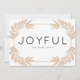 Joyful Leaves Paper Holiday Kaart