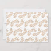 Joyful Leaves Paper Holiday Kaart (Achterkant)