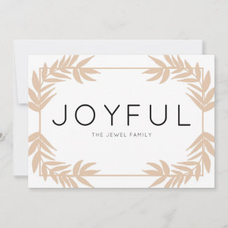 Joyful Leaves Paper Holiday Kaart