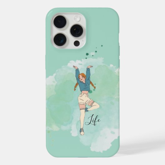 Joyful Life Dance iPhone Case 15 iPhone Hoesje (Achterkant)