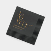 Joyful Life Holiday Party Folie Napkins Folie Servetten (Links)