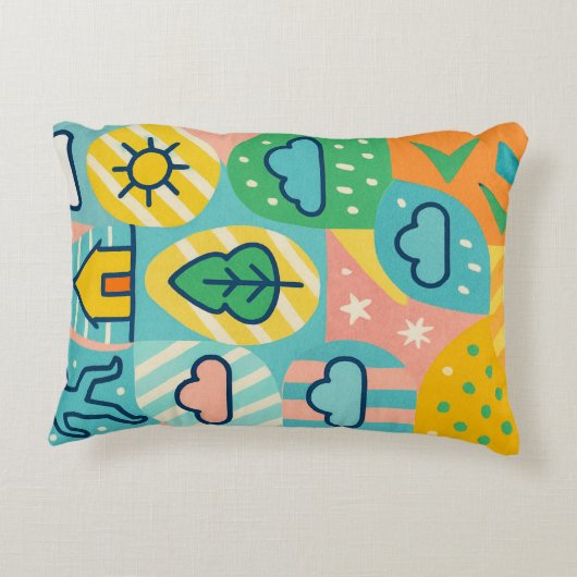 Joyful Life & Nature Accent Kussen (Achterkant)