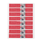 Joyful Lines Big Red Dot Modern Typografie Foto (Vel)