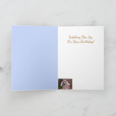 Joyful Little Goat Birthday Kaart (Binnen)