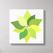 Joyful Lush Leaves. Canvas Afdruk (Voorkant)