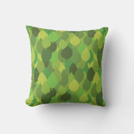 Joyful Lush Leaves - naadloos oppervlaktepatroon. Kussen