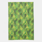 Joyful Lush Leaves - naadloos oppervlaktepatroon. Theedoek (Verticaal)