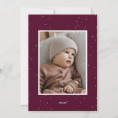 Joyful Merlot Trees 2 Foto Feestdagenkaart (Achterkant)