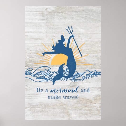 Joyful Mermaid Inspirerend Poster (Voorkant)