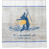 Joyful Mermaid Inspirerend Shower Curtain Douchegordijn (Voorkant)