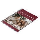 Joyful Merry Blessed Christmas Photo  Notitieboek (Linkerzijde)