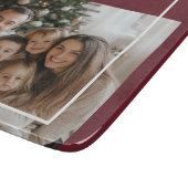 Joyful Merry Blessed Christmas Photo Snijplank (Hoek)