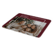 Joyful Merry Blessed Christmas Photo Snijplank (Hoek)