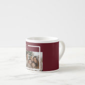 Joyful Merry Blessed Personalized Christmas Photo  Espresso Kop (Voorkant rechts)