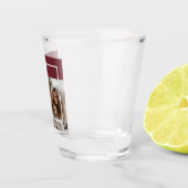 Joyful Merry Blessed Personalized Christmas Photo  Shot Glas (Rechts)