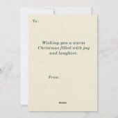 Joyful Merry Christmas Foto aanpassen Feestdagenkaart (Achterkant)