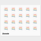 Joyful, Merry, en Blessed Ronde Sticker (Vel)
