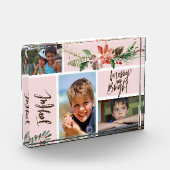 Joyful Merry en Bright Blush Floral Collage Fotoblokken (Links)